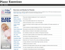 Tablet Screenshot of pianoexercises.org
